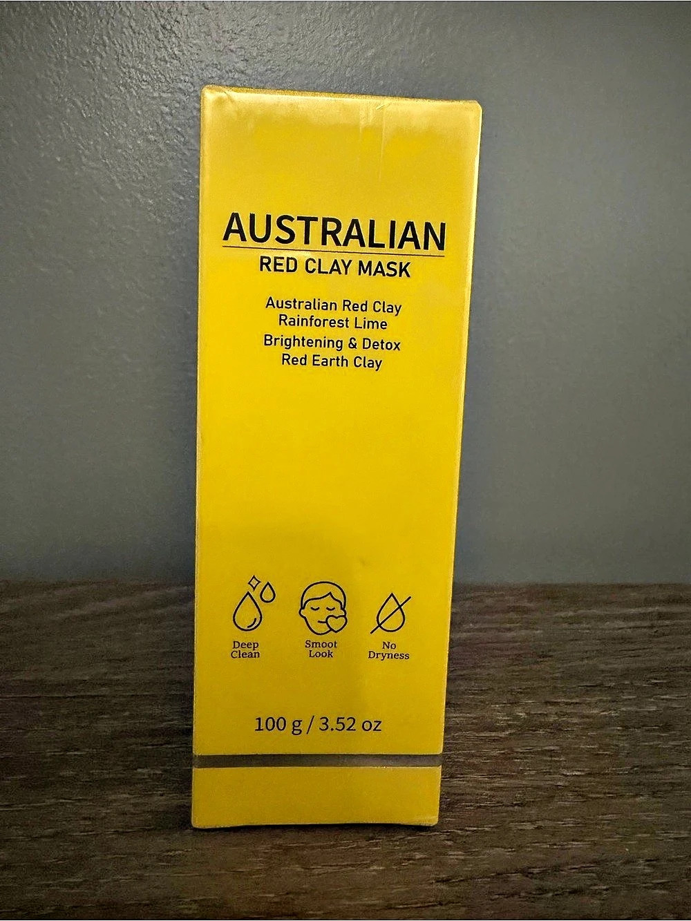 ASARAI Earth Tones - Australian Red Clay Mask Yellow 100 g NWT